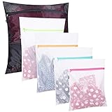 Eono Mesh Wäschesäcke für Waschmaschine Wäschenetz Wäschetasche Wäschebeutel Laundry Bag für Empfindliches, Bluse, Schuhe, BH, Unterwäsche, Babykleidung, Wash Bag - 5-Set