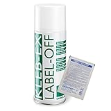 KLEB-EX 200ml Spraydose - Kleberlöser und Etikettenlöser - ITW Cramolin - 1341411 - Etikettenentferner und Kleberentferner, inkl. 1 St. DEWEPRO® SingleScrubs