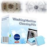 Waschmaschinenreiniger, 2025 Neu Tiefenreinigung von Waschmaschine Dishwasher Tablets, 12 Stück Geschirrspültabs Hygienespüler Wäsche für Waschmaschine Hygiene Reinigung (1)