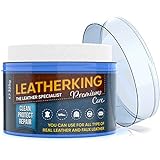 LeatherKing - Natürliche Anti-Aging Lederpflege, 350ml | Lederbalsam für Auto, Lederjacke, Handtaschen, Ledercouch, Schuhe, Pferde Sattel und vieles mehr - Premium Lederfett (1 Dose)